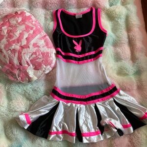 Vintage Y2K Playboy Cheerleader costume from the 2007 costume collection